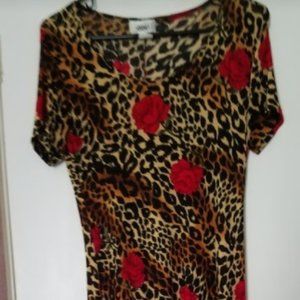 NEW Jananas Women's Midi/Maxi Dress Short Sleeves Med